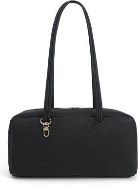 Stylish Lightweight Leather Bowler Bag for Women | Versatile East-West Shoulder